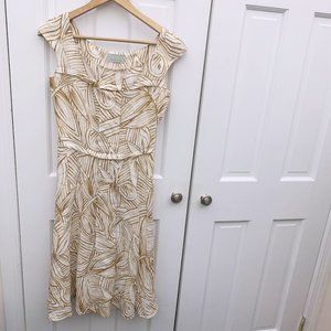 Margon Linen Print Dress